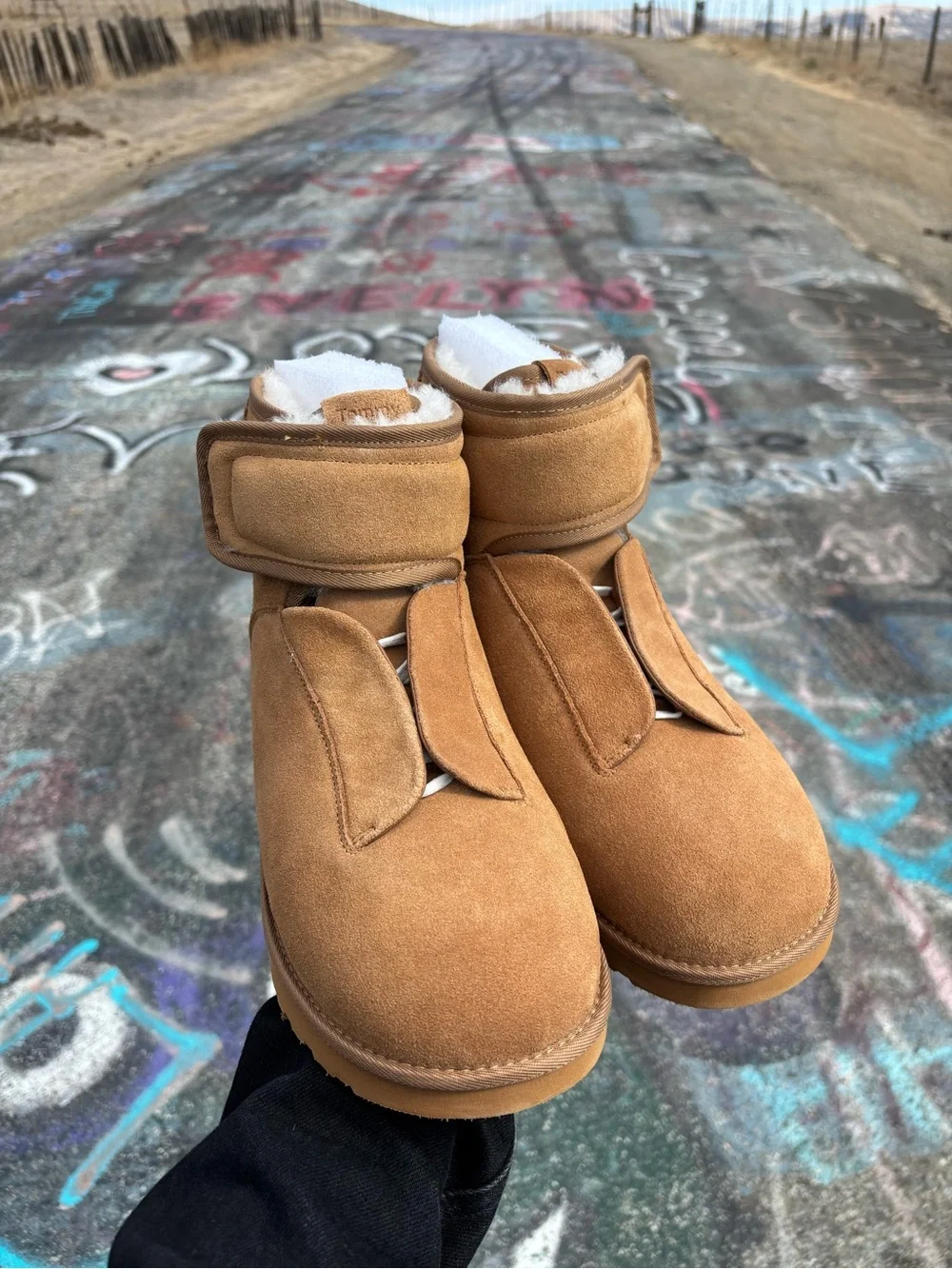 Tommy Jack Oddo Verdier ODDO-1 Sheepskin/Leather/Wool Chestnut Tan Ankle Boots